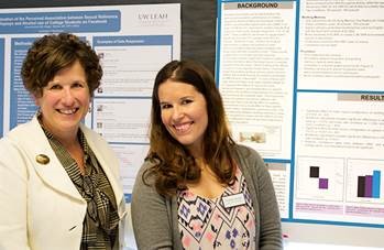 Dr. Ellen Davis and Christina Carrano, Au.D. candidate and LEND fellow, at the 2015 UW LEND Leadership Presentations.